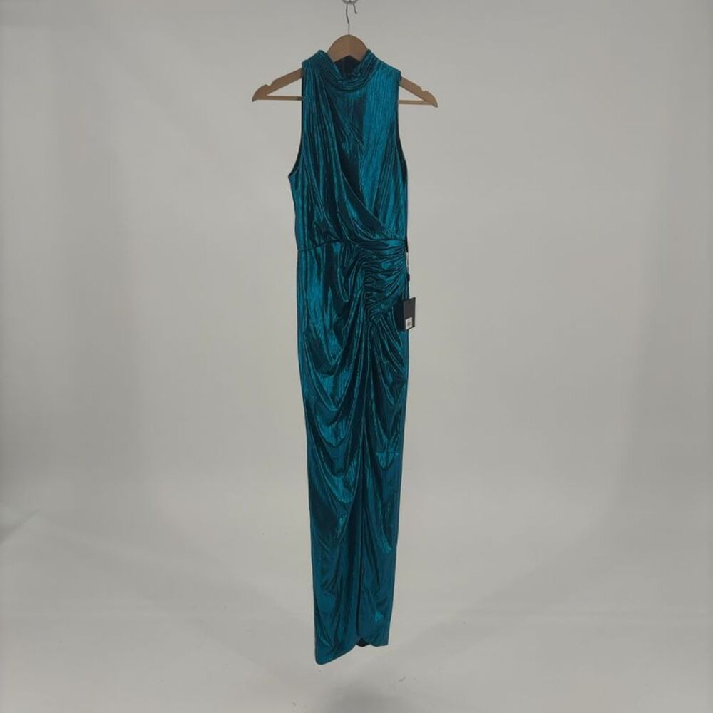 Mac Duggal High-Neck Gown in Multicolor